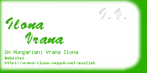 ilona vrana business card